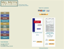 Tablet Screenshot of melmetts.com